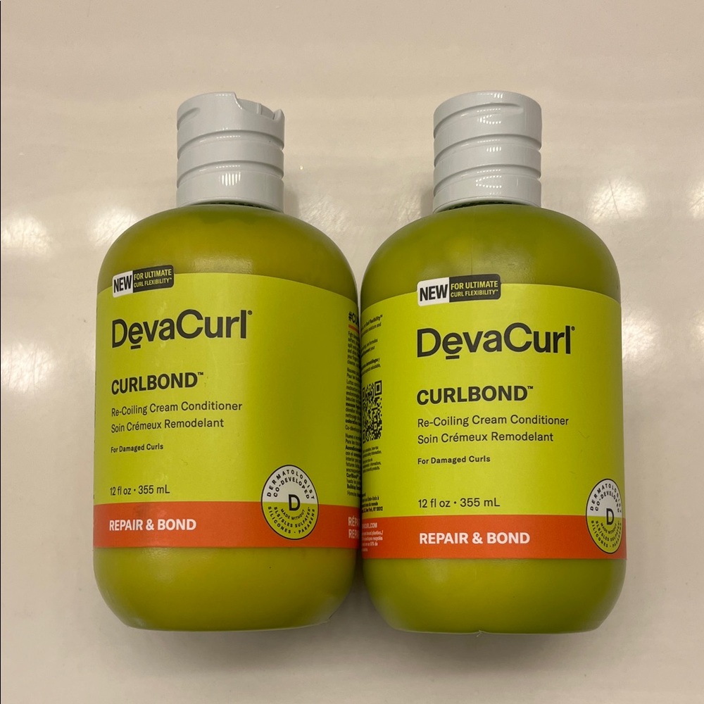 (2) DevaCurl CurlBond Re-Coiling Cream Conditioner
